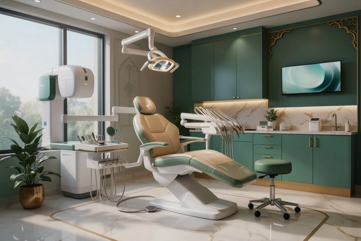 Dental pain treatment in Kanpur at Saluja Dento Max Fac Centre NABH-accredited modern dental operatory